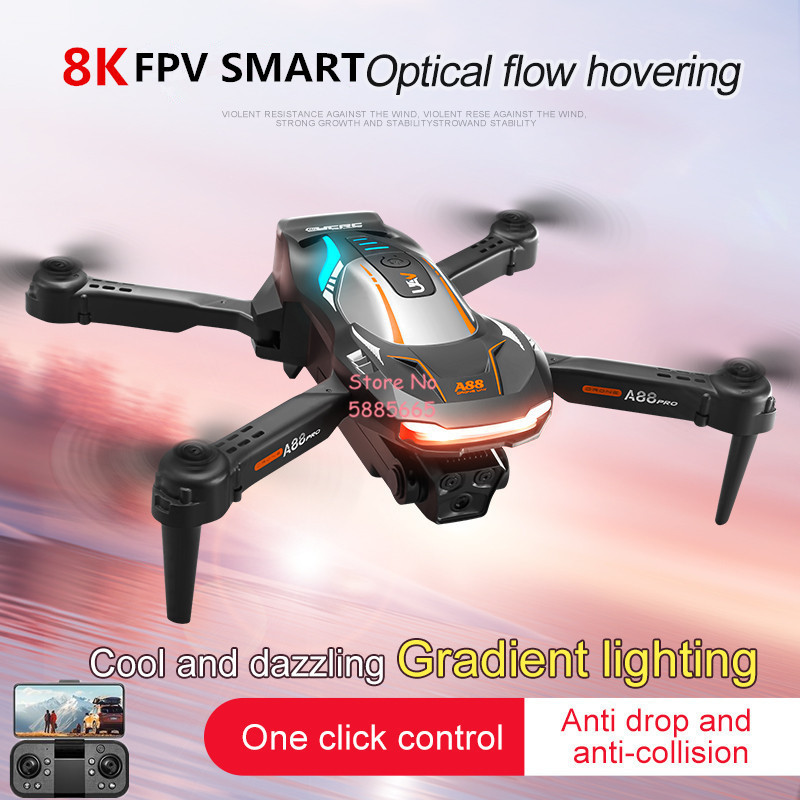 Outdoor Lighting Battery Operated - 8K航空写真撮影 オプティカルフローポジショニング FPV RCドローン 4CH カラフル照明