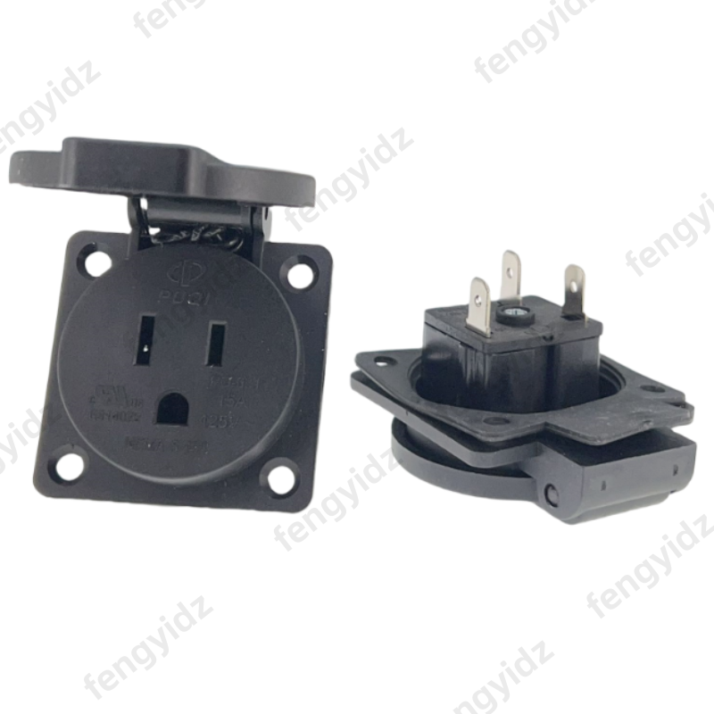 Outdoor Lighting No Outlet - 黒 125V 15A 20A IP44 CE