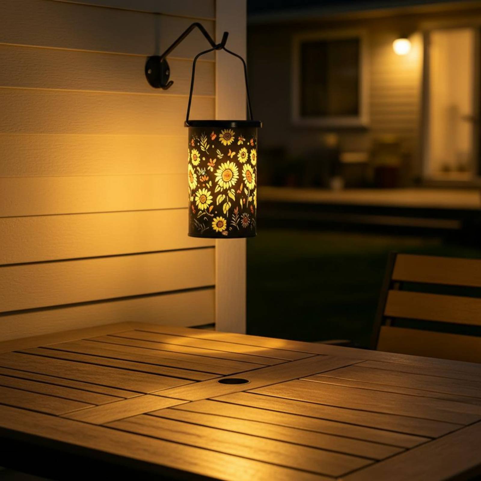 Outdoor Lighting Battery Powered - 花柄ランタン ヴィンテージデザイン 吊り下げ式ソーラーランタン エッチングソーラーランプ LED屋外照明 パティオ用装飾カットアウトパターン