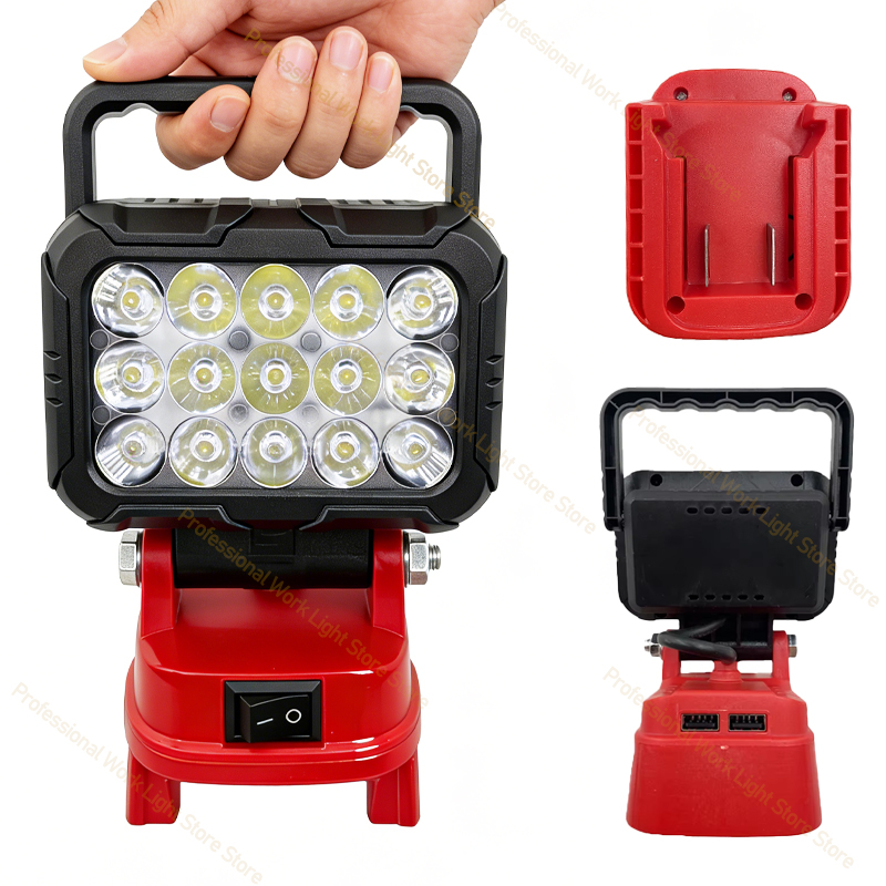 Outdoor Lighting Milwaukee - LED ライトミルウォーキーバッテリー M-18 3In ポータブルスポットライトコードレス屋外作業釣りハンドヘルド緊急ツールライト