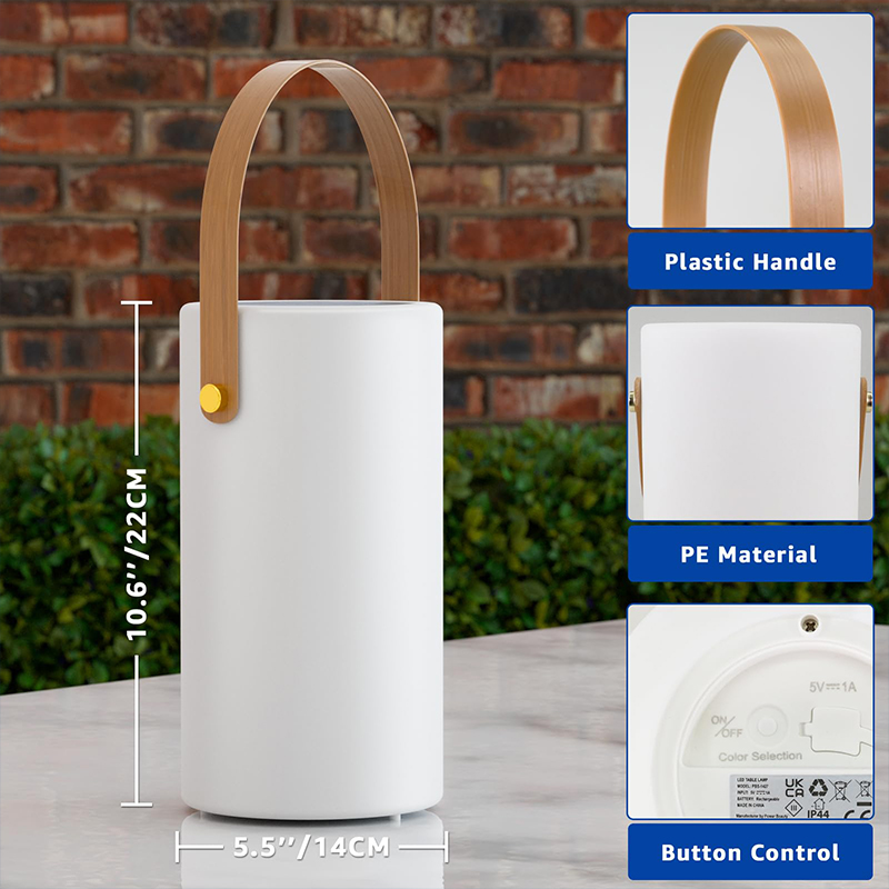Outdoor Lighting Battery Operated - ソーラーテーブルランプ屋外ランタン2 in 1充電式バッテリー駆動ポータブルLEDコードレスライトリモコン付き8色