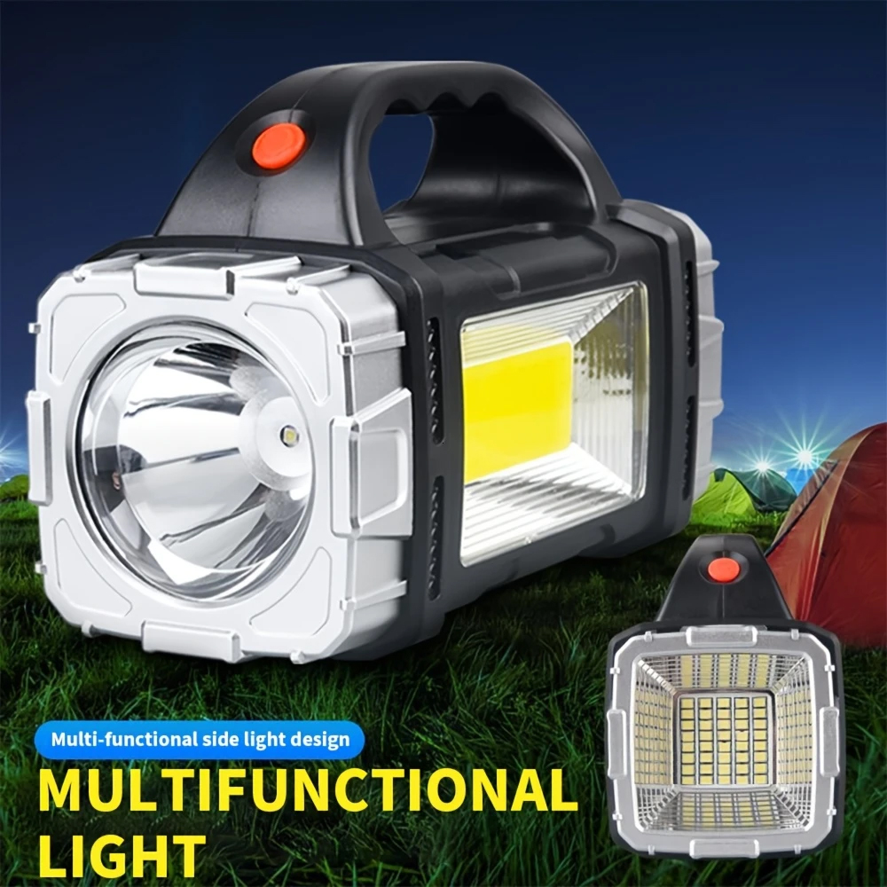 Outdoor Lighting Portable - ポータブル強力な USB 充電式懐中電灯ソーラー LED ライト COB