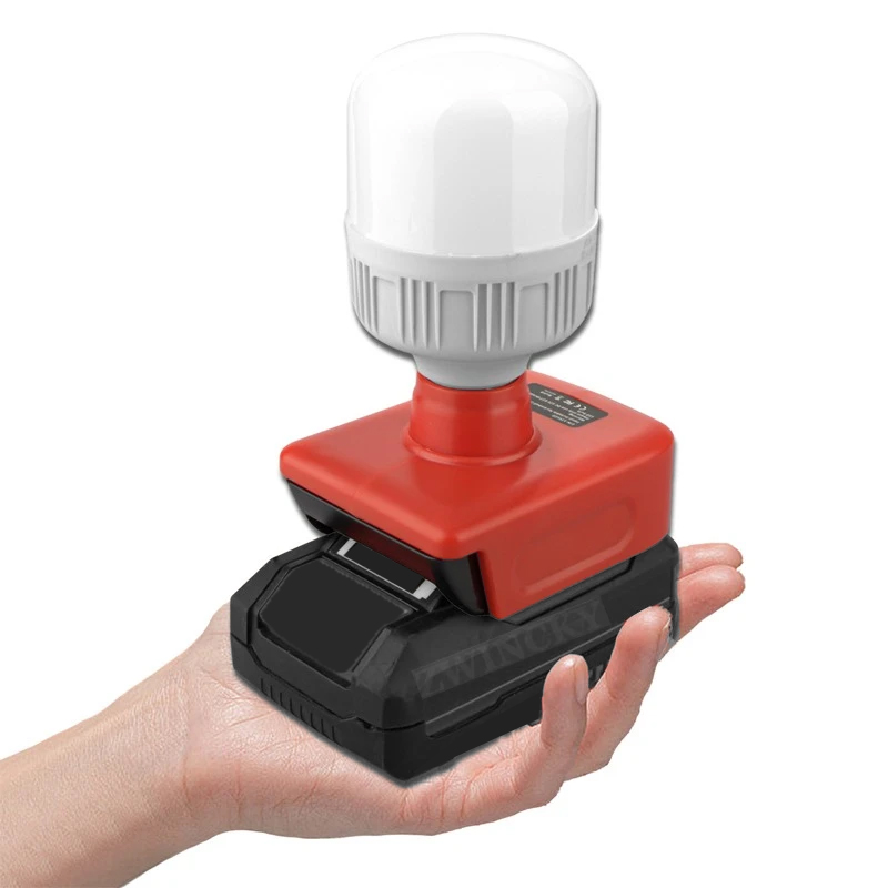 Outdoor Lighting Battery Operated - ポータブルツールライト、Einhell Power X-Changeシリーズ18VコードレスE27電球LEDライトに適しており、屋内および屋外作業用ライトです。