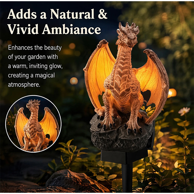 ドラゴンレガシーゴールデンエンバーエディションソーラーガーデ - Outdoor Lighting Traditional のレビューと価格