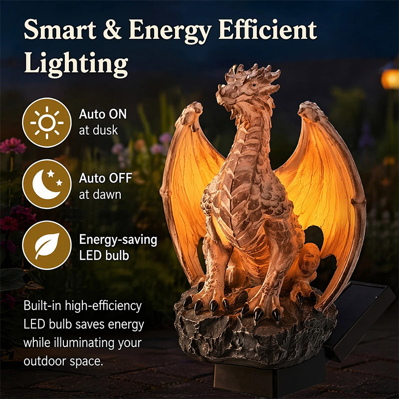 ドラゴンレガシーゴールデンエンバーエディションソーラーガーデ - Outdoor Lighting Traditional のレビューと価格