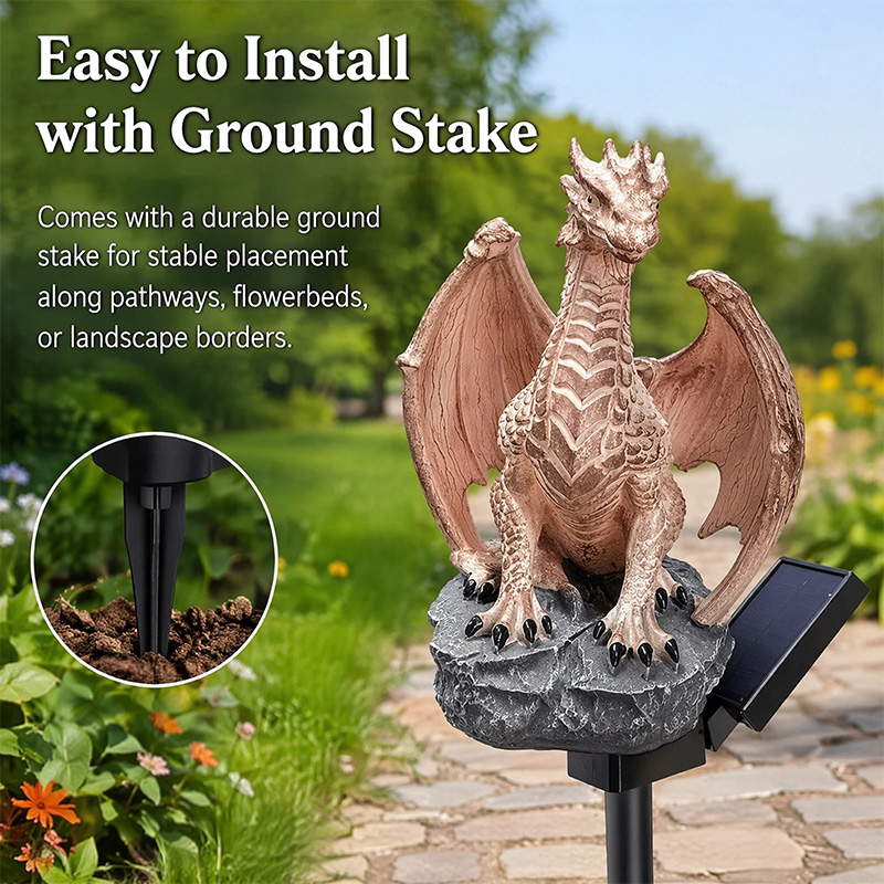 ドラゴンレガシーゴールデンエンバーエディションソーラーガーデ - Outdoor Lighting Traditional のレビューと価格