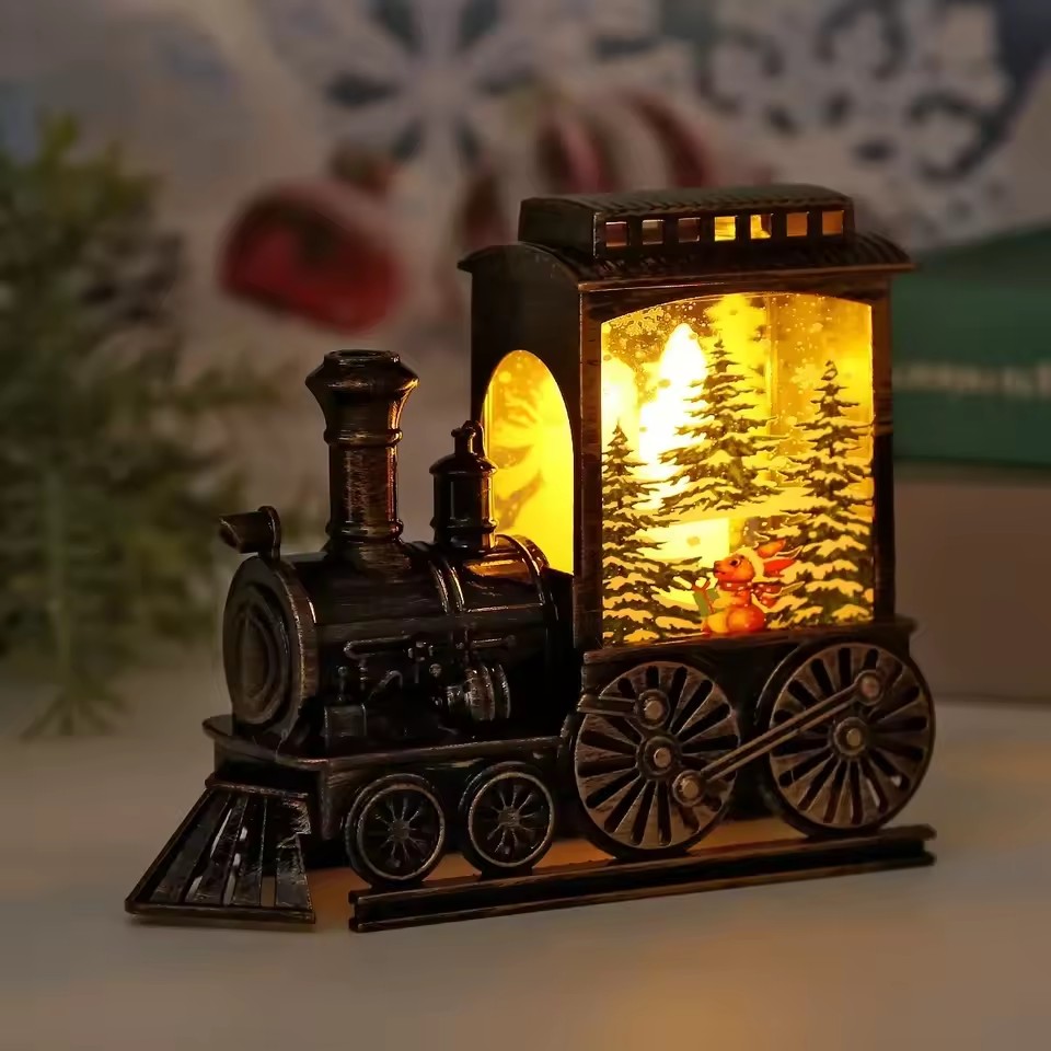 LED ナイトライトヴィンテージポータブルトレインナイトラン - Outdoor Lighting Battery Operated のレビューと価格