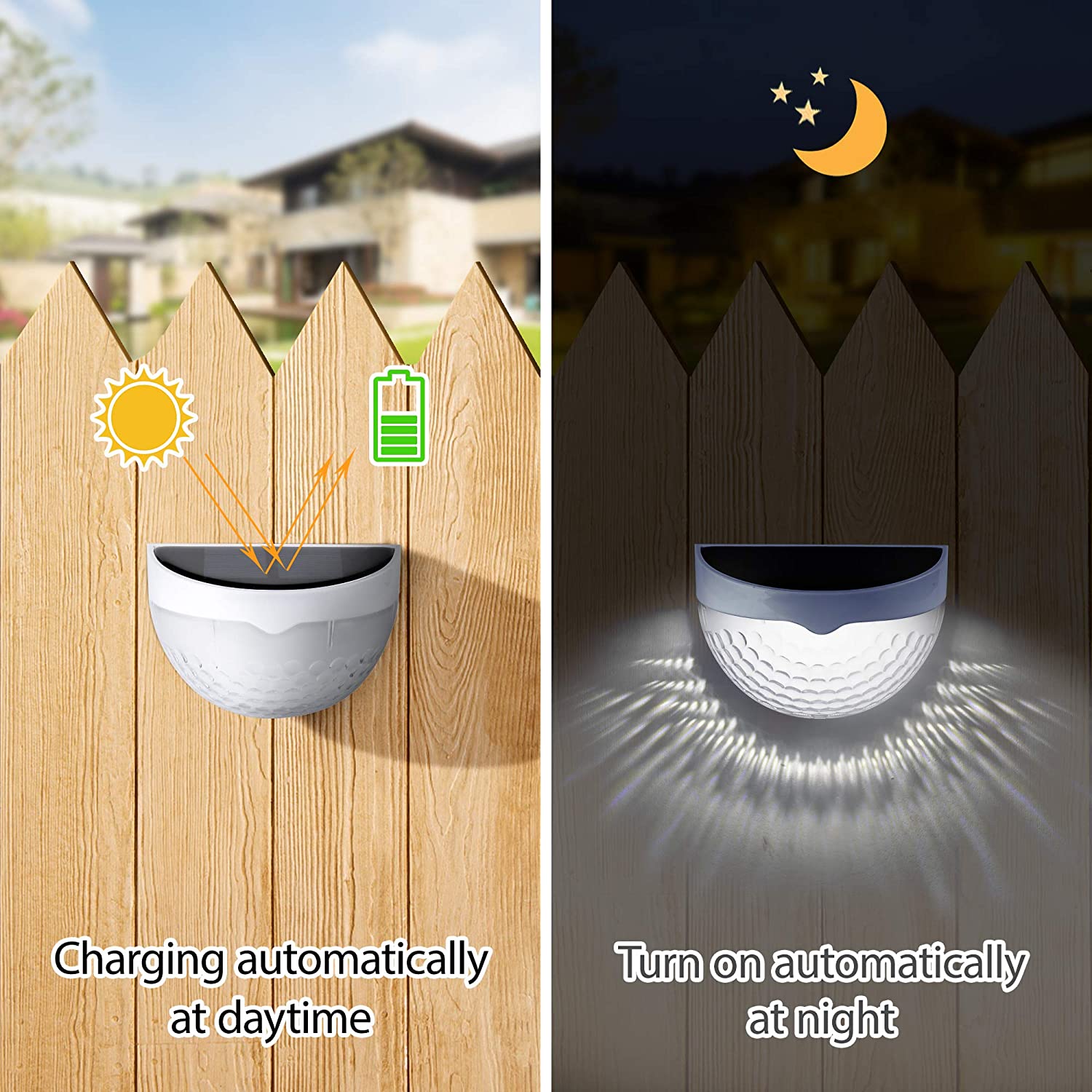 LED ソーラーライト屋外壁ランプエネルギーガーデンランプ防 - Outdoor Lighting On House のレビューと価格