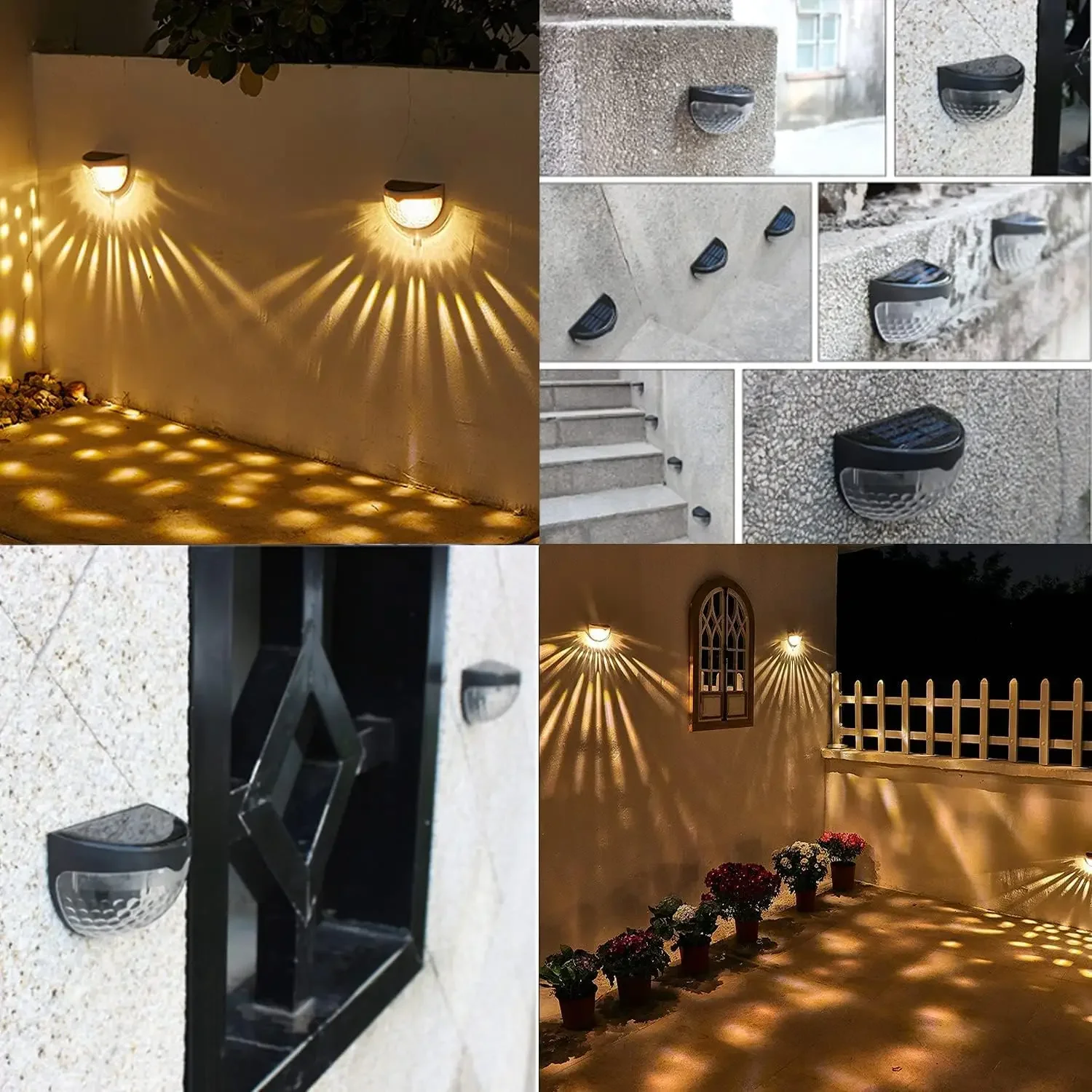 LED ソーラーライト屋外壁ランプエネルギーガーデンランプ防 - Outdoor Lighting On House のレビューと価格