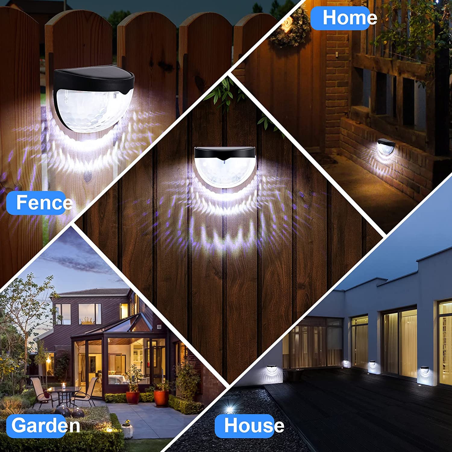 LED ソーラーライト屋外壁ランプエネルギーガーデンランプ防 - Outdoor Lighting On House のレビューと価格