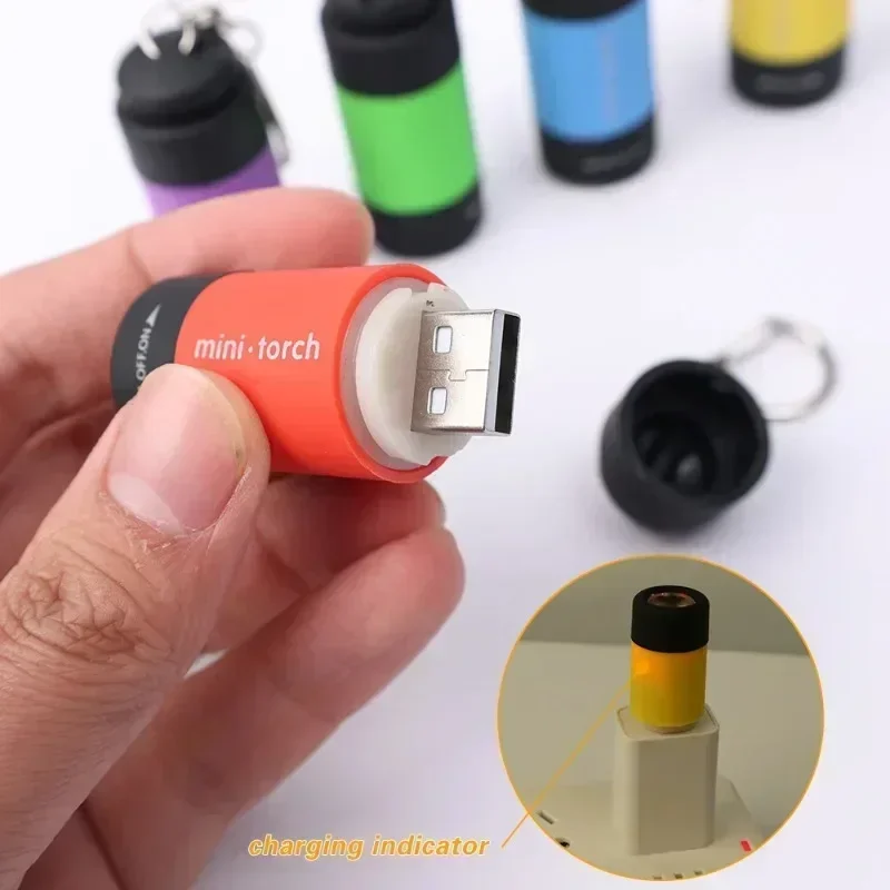 USB充電式LED多機能強力ライトポケットキーホルダー懐中電 - Outdoor Lighting Replacement Bulbs のレビューと価格