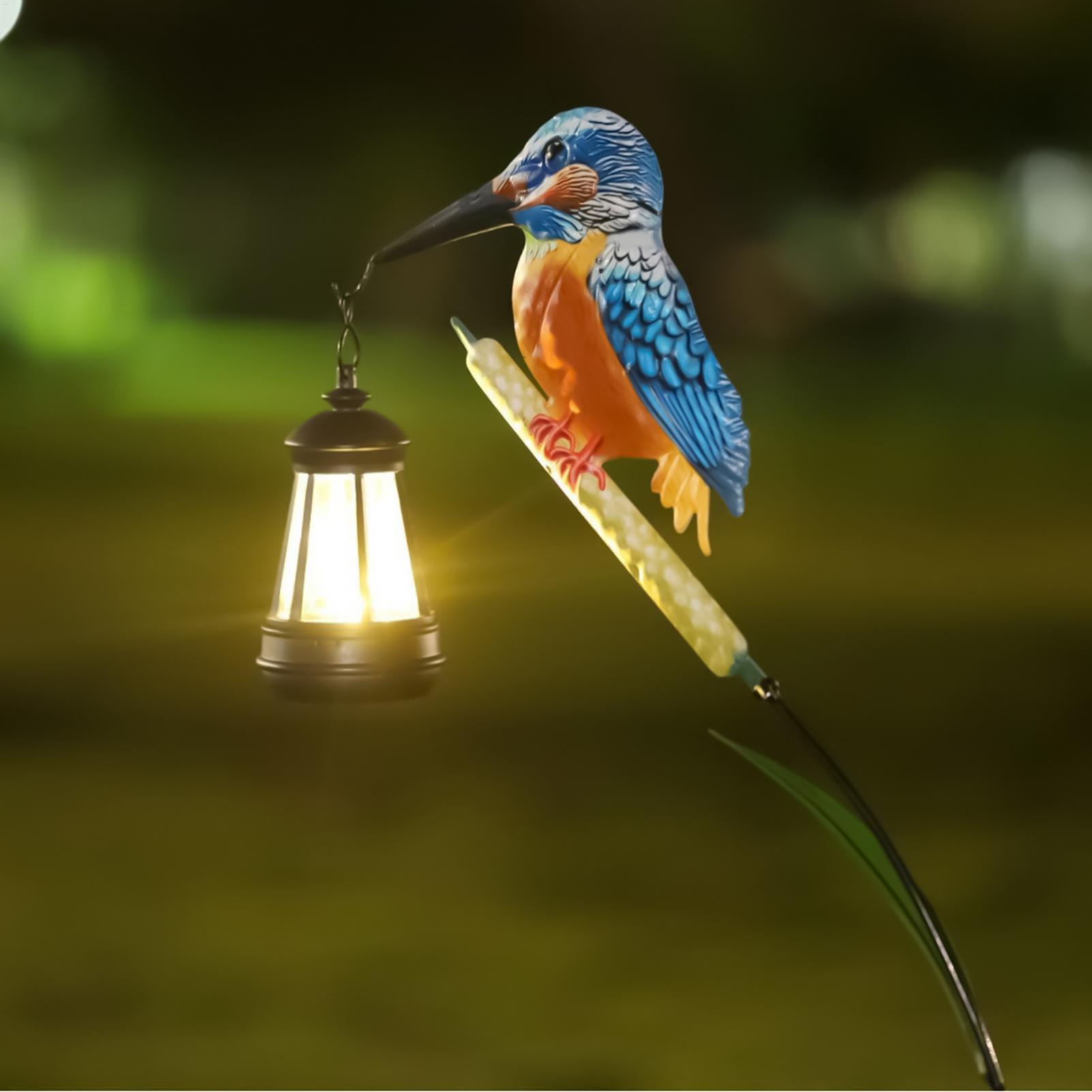 ソーラーパワーキングフィッシャーライトガーデンスタチュー防水 - Outdoor Lighting Traditional のレビューと価格