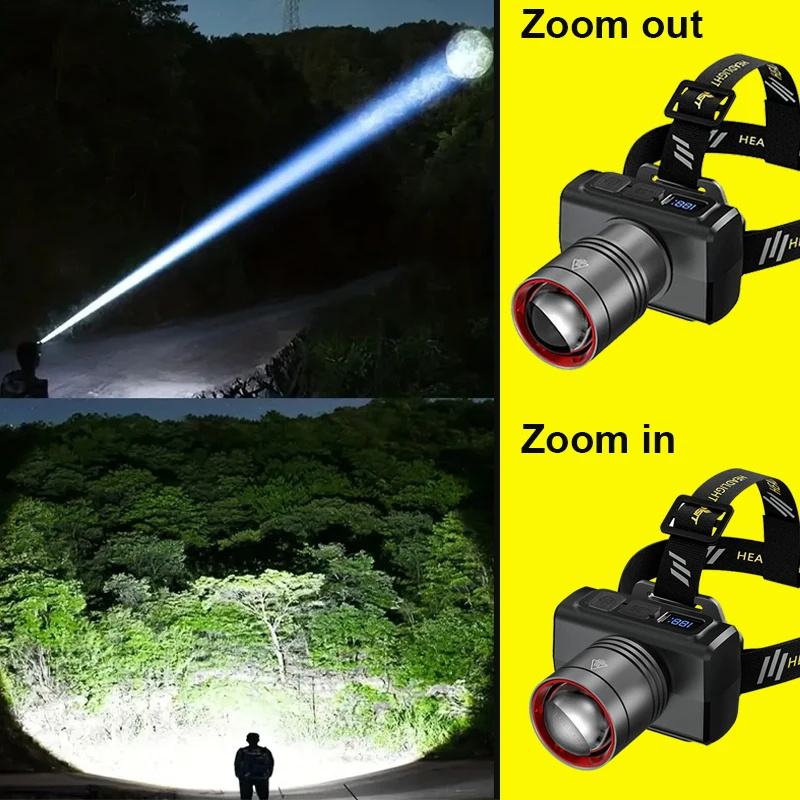 2026 LEDデジタル充電式ヘッドランプ 超高輝度ヘッドL - Outdoor Lighting With Motion Sensor のレビューと価格