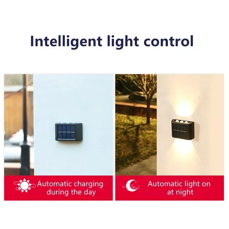 COB ソーラーウォールランプ屋外防水ソーラーライト上下凸レ - Outdoor Lighting Lamps のレビューと価格