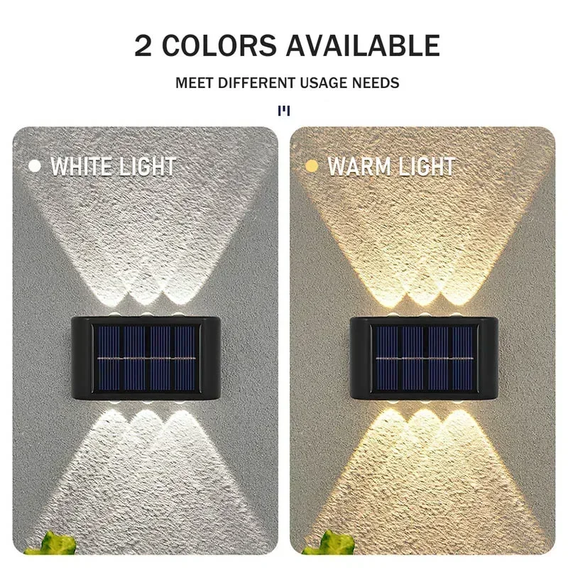 COB ソーラーウォールランプ屋外防水ソーラーライト上下凸レ - Outdoor Lighting Lamps のレビューと価格