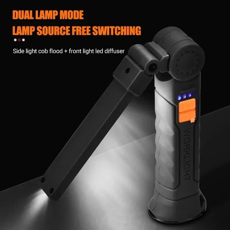 ポータブル COB LED 懐中電灯 USB 充電式ワークラ - Outdoor Lighting Portable のレビューと価格