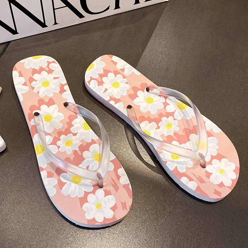 新しいフラワービーチスリッパ女性ホリデー滑り止めファッショナ - Outdoor Lighting On House のレビューと価格