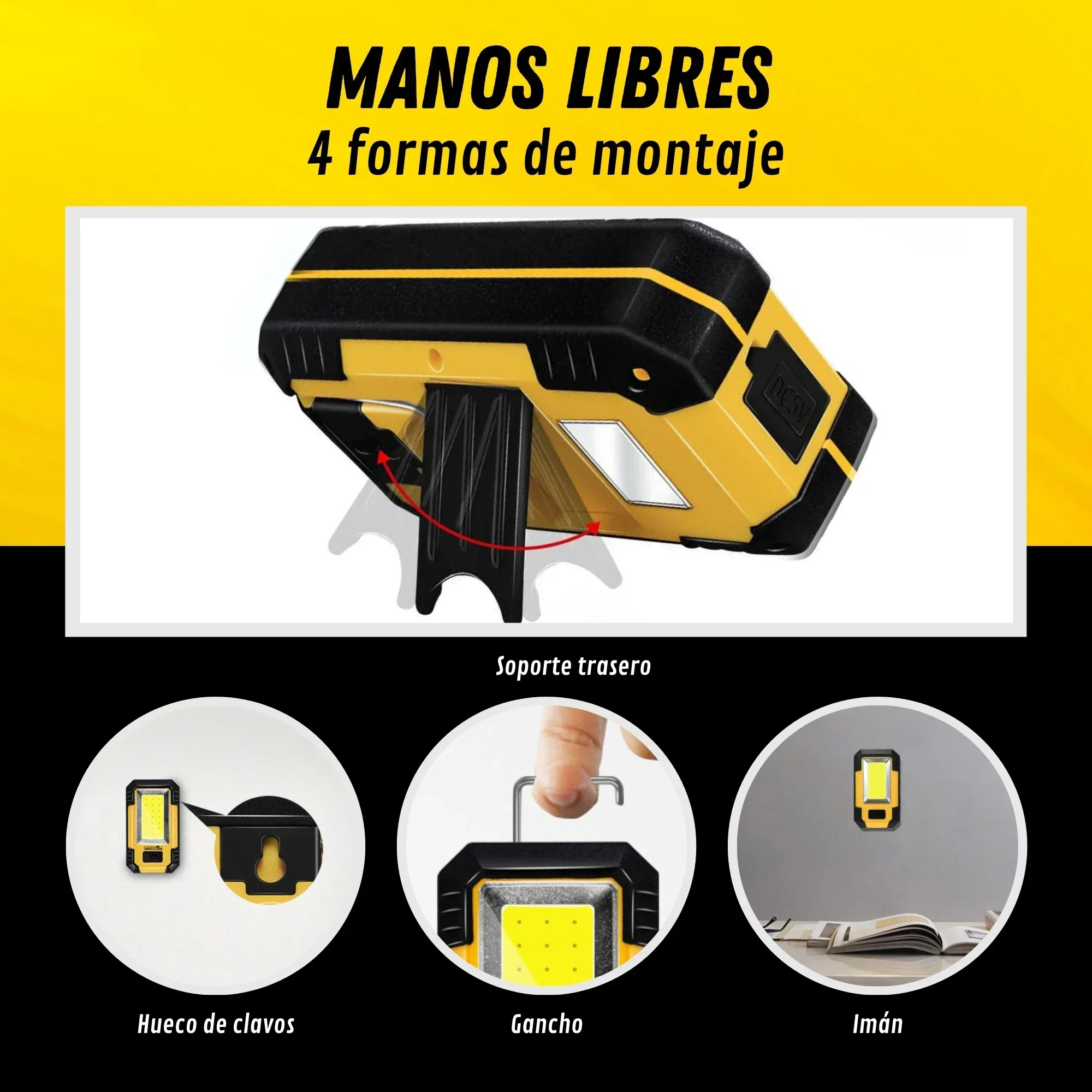 充電式 4000mAh 作業灯 超高輝度 COB フラッシュ - Outdoor Lighting Guide のレビューと価格