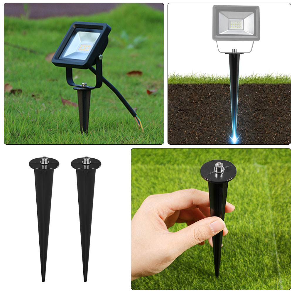 6 個屋外地面ステークガーデンライトスパイクランプヤードステ - Outdoor Lighting In Ground のレビューと価格