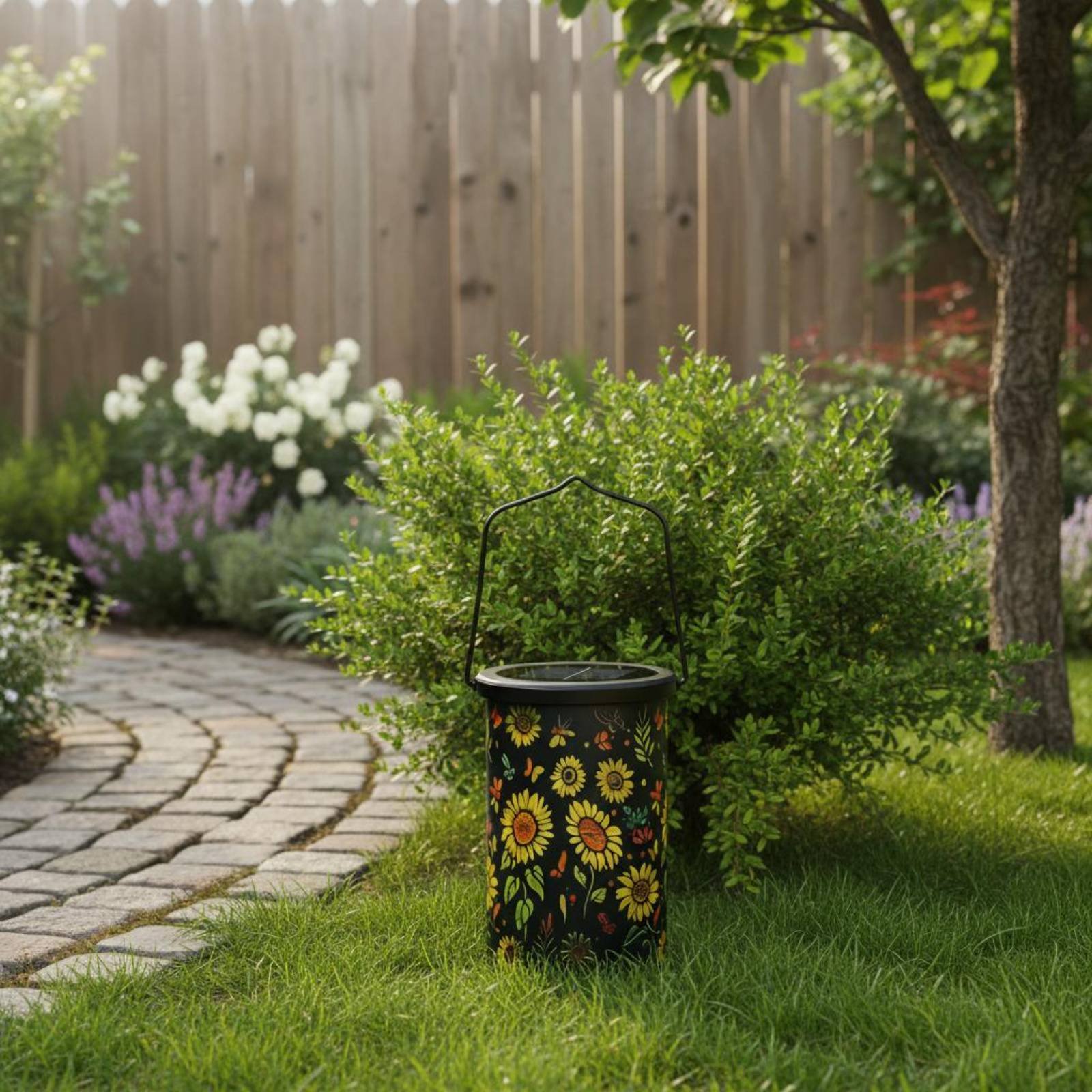 花柄ランタン ヴィンテージデザイン 吊り下げ式ソーラーランタ - Outdoor Lighting Battery Powered のレビューと価格