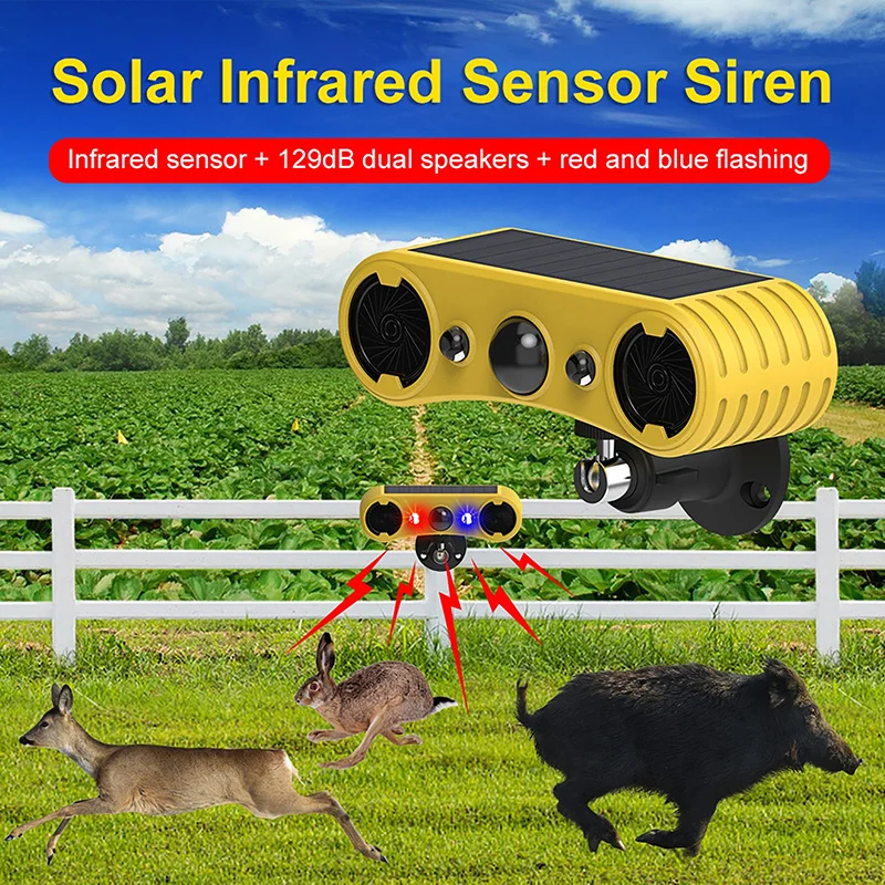 ソーラーモーションセンサーアラームLED赤＆青ストロボライト - Outdoor Lighting With Motion Sensor のレビューと価格