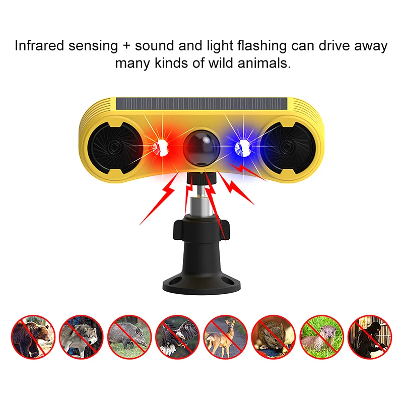 ソーラーモーションセンサーアラームLED赤＆青ストロボライト - Outdoor Lighting With Motion Sensor のレビューと価格