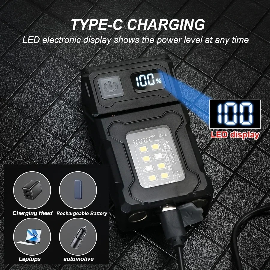 ミニ USB 充電 LED 懐中電灯テールマグネット COB - Outdoor Lighting Guide のレビューと価格