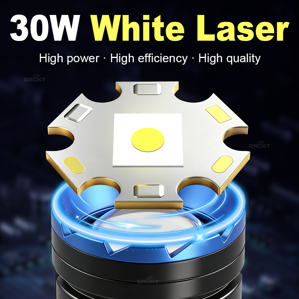 ホワイトレーザー キャンプ用懐中電灯 充電式 大容量バッテリ - Outdoor Lighting Battery Powered のレビューと価格