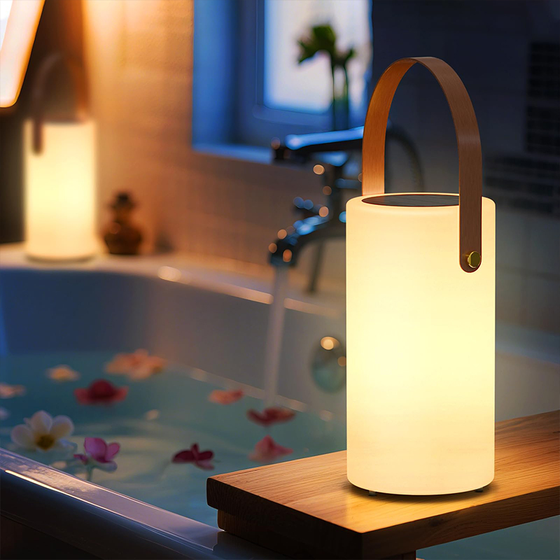 ソーラーテーブルランプ屋外ランタン2 in 1充電式バッテリ - Outdoor Lighting Battery Operated のレビューと価格