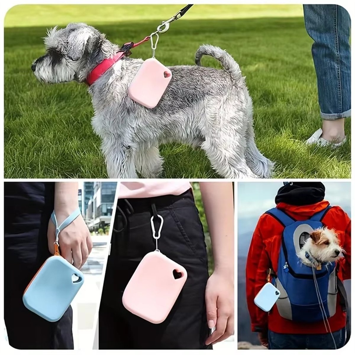 ABQR ポータブルシリコン製ドッグトリートバッグ - トレ - Outdoor Lighting Portable のレビューと価格