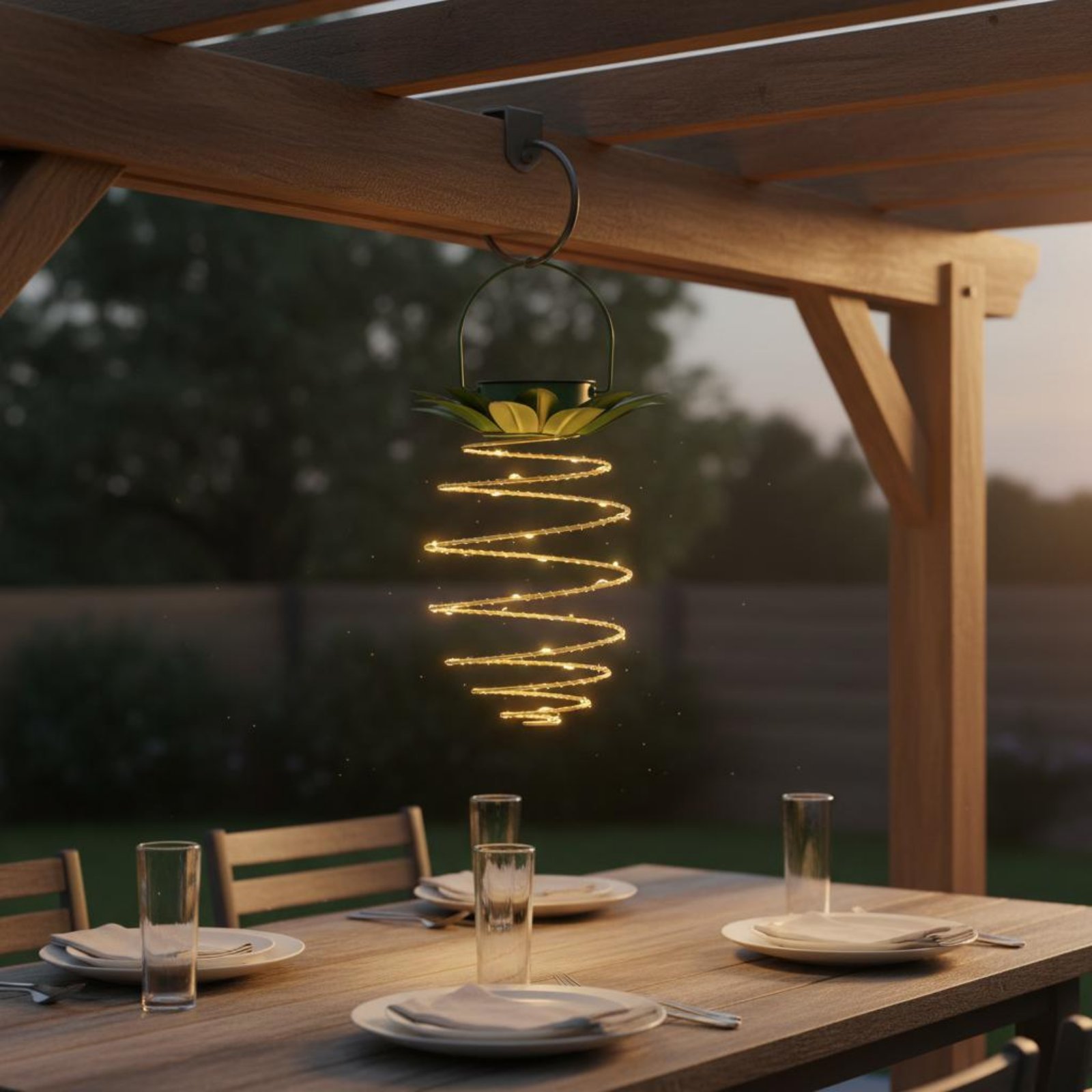 2個入り ソーラーパイナップルランプ 防水パイナップルハンギ - Outdoor Lighting Battery Powered のレビューと価格