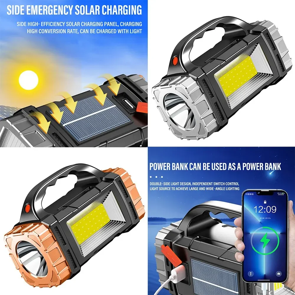 新しいアップグレード充電式ハイパワーソーラー LED 懐中電 - Outdoor Lighting Guide のレビューと価格