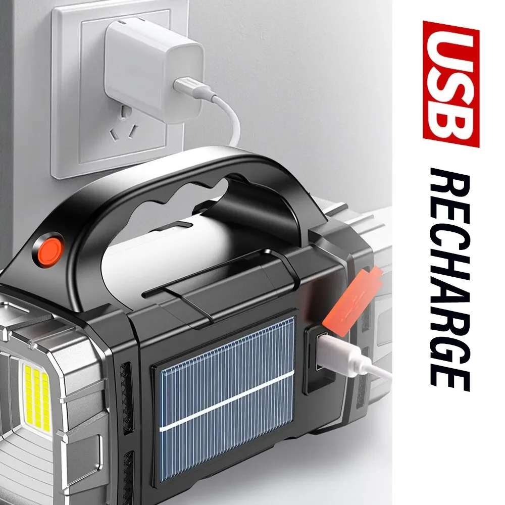 新しいアップグレード充電式ハイパワーソーラー LED 懐中電 - Outdoor Lighting Guide のレビューと価格