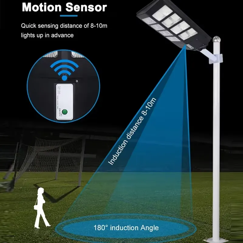 9WソーラーLED街路灯 屋外モーションセンサー 8000K - Outdoor Lighting With Motion Sensor のレビューと価格