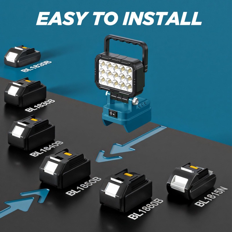 マキタ/ミルウォーキー18Vリチウムバッテリー対応のポータブ - Outdoor Lighting Milwaukee のレビューと価格