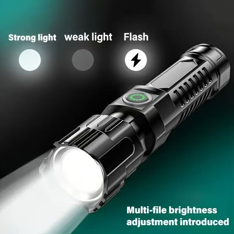 新型高出力LED懐中電灯 USB充電式トーチ ズーム機能付き - Outdoor Lighting Battery Powered のレビューと価格