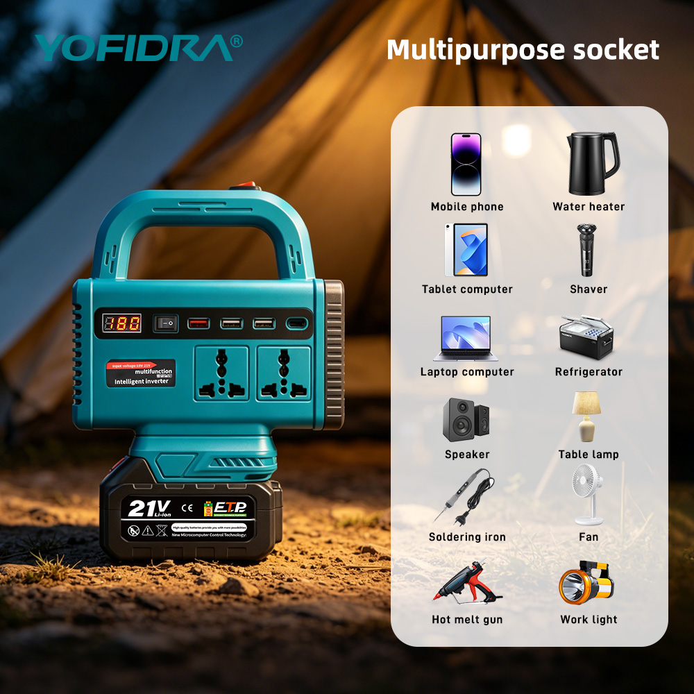 YOFIDRA 220V ポータブルパワーインバーター 屋外 - Outdoor Lighting Battery Powered のレビューと価格