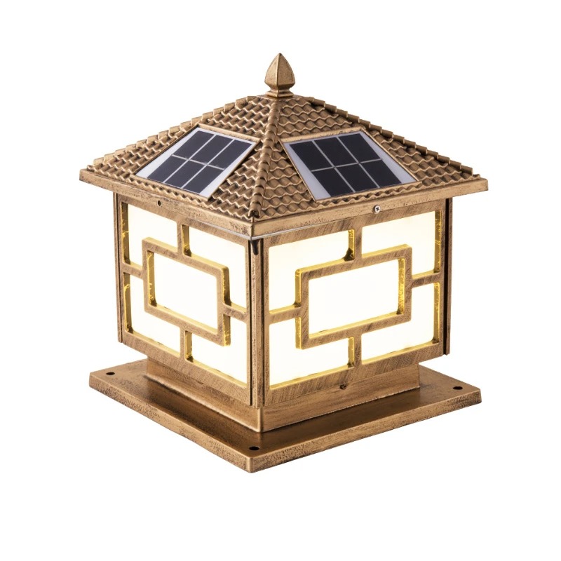 ソーラー式防水ポストメインゲートランプモダン屋外ピラーライト - Outdoor Lighting Mains Powered のレビューと価格