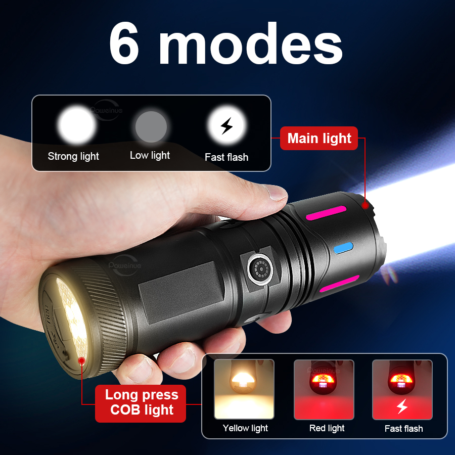 ハイパワー LED 懐中電灯 1800lm 充電式アルミ合金 - Outdoor Lighting Mains Powered のレビューと価格