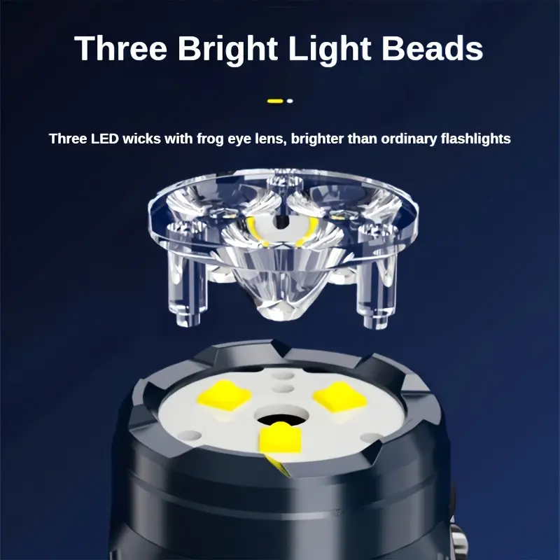 ペンクリップ付きミニ3LED懐中電灯、夜間歩行、ポータブル明 - Outdoor Lighting Guide のレビューと価格