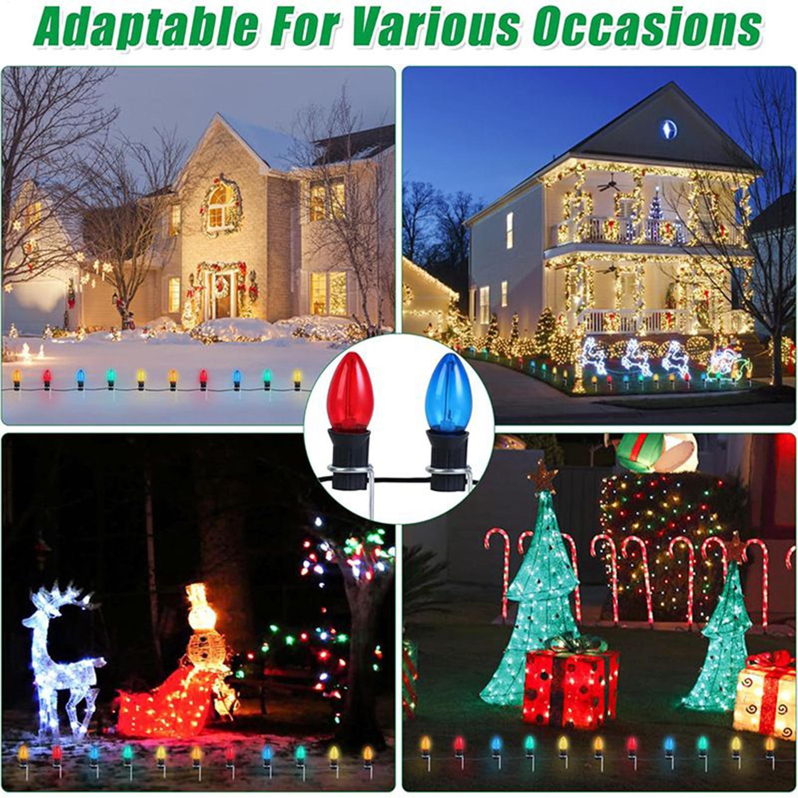 クリスマスライトステークス 12インチ 芝生用 屋外装飾 ク - Outdoor Lighting In Ground のレビューと価格