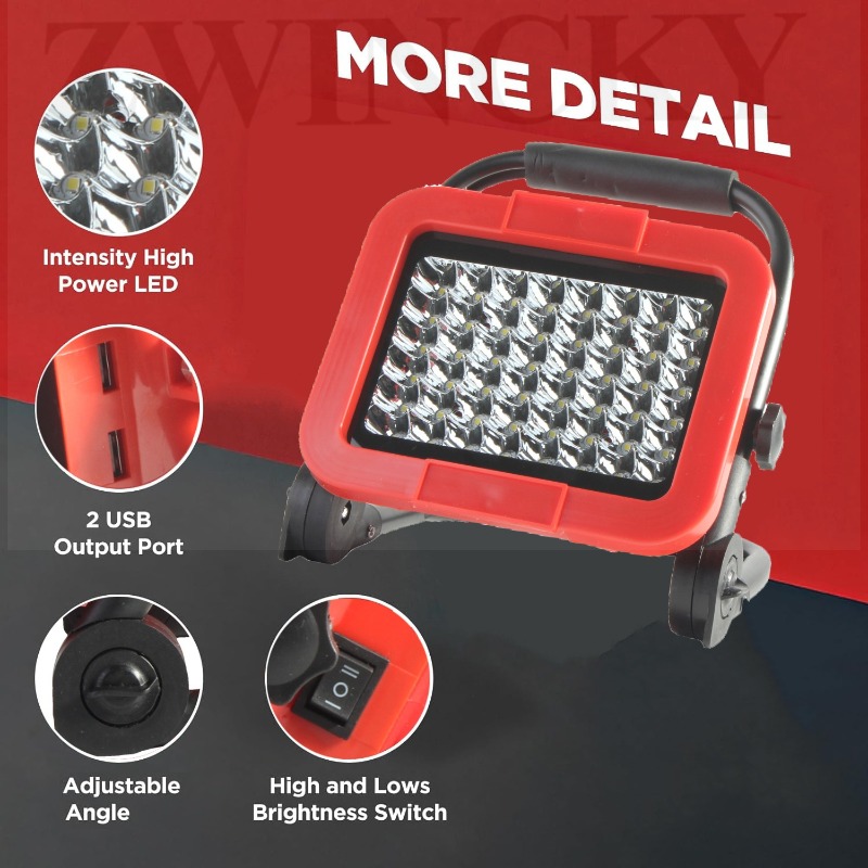 LED ライトコードレス屋外スポットライト作業釣りハンドヘル - Outdoor Lighting Milwaukee のレビューと価格