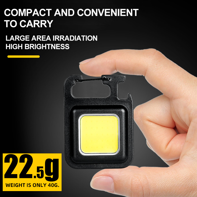 超高輝度で便利な携帯用ミニCOBキーホルダー懐中電灯、充電式 - Outdoor Lighting Guide のレビューと価格