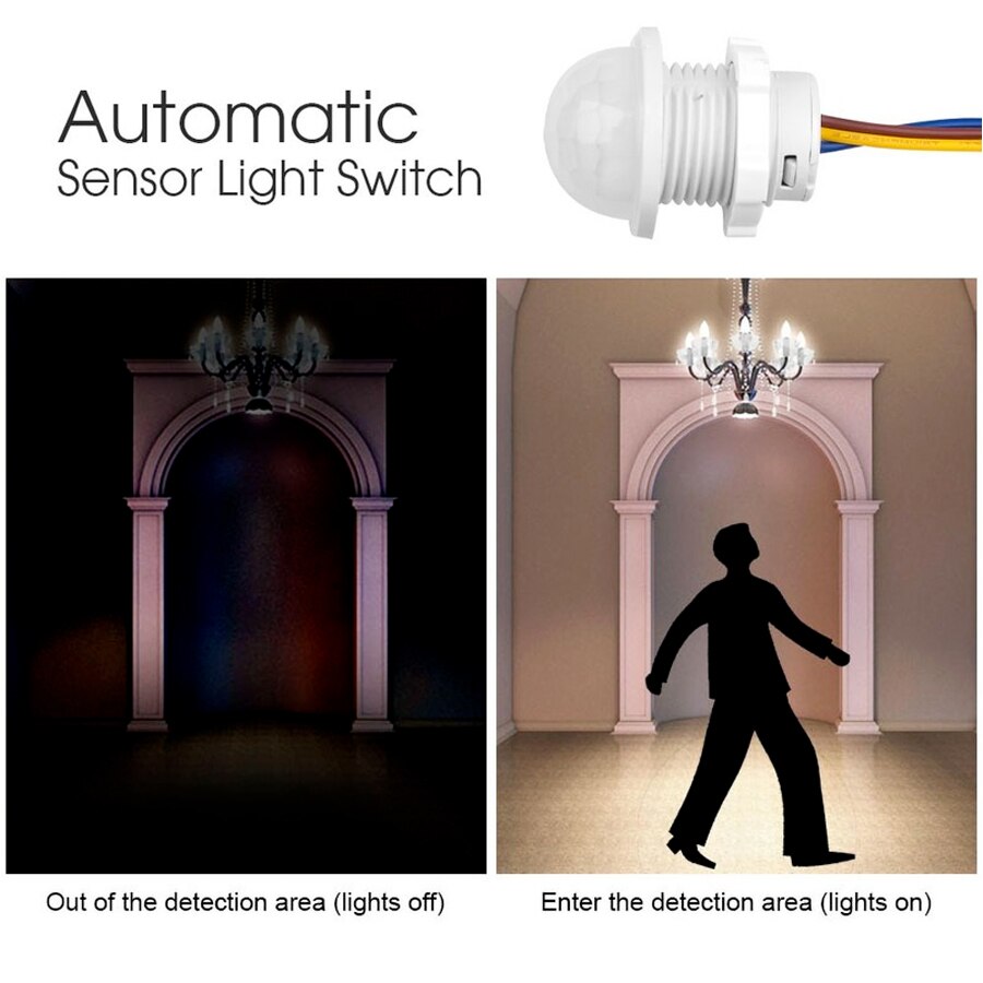 PIR モーションセンサー検出器スマートスイッチ家庭用屋内屋 - Outdoor Lighting With Motion Sensor のレビューと価格