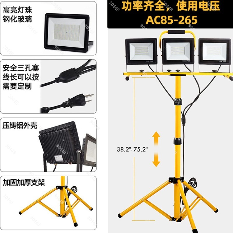 LED作業灯、ポータブル投光器、ブラケット、屋外車修理用スポ - Outdoor Lighting Mains Powered のレビューと価格