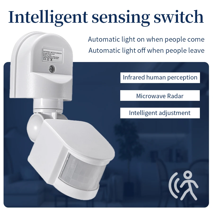 100-240V 12V PIR モーションセンサー自動赤外 - Outdoor Lighting With Motion Sensor のレビューと価格