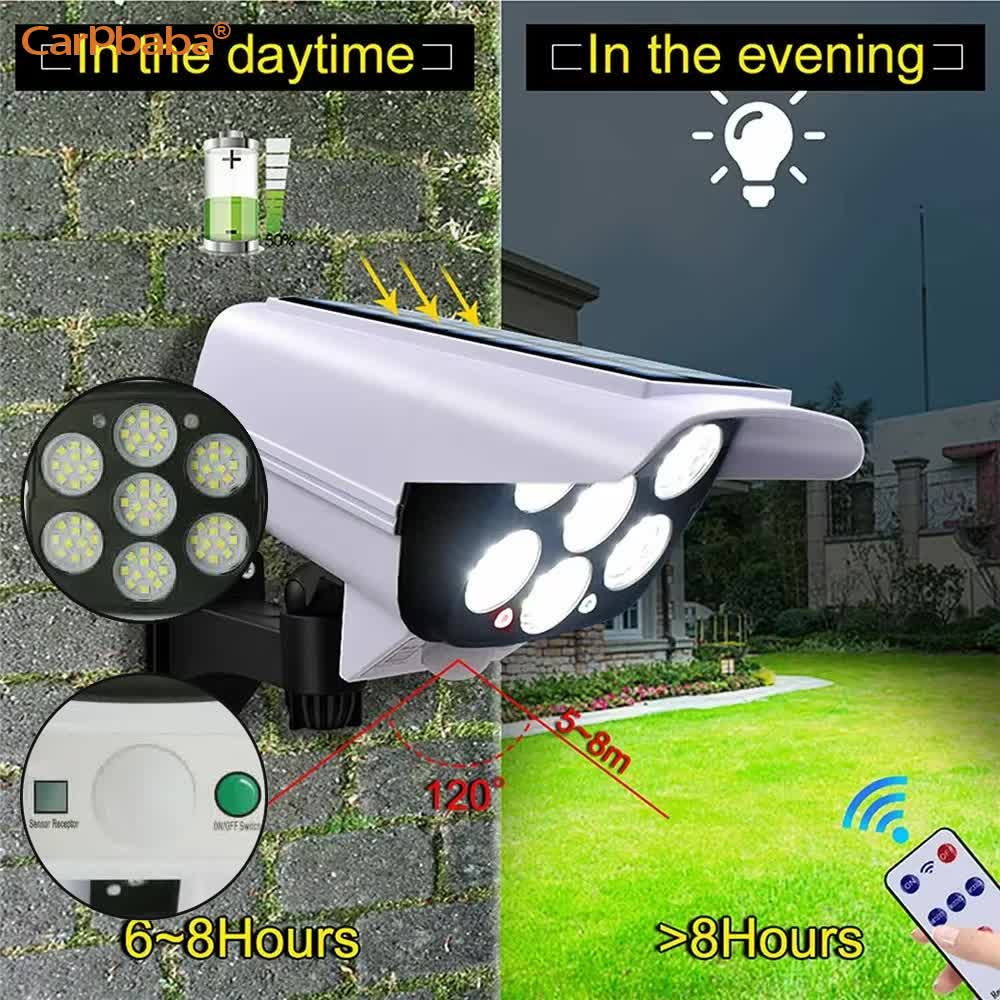 屋外ソーラーライト人感センサーセキュリティダミーカメラワイヤ - Outdoor Lighting With Motion Sensor のレビューと価格