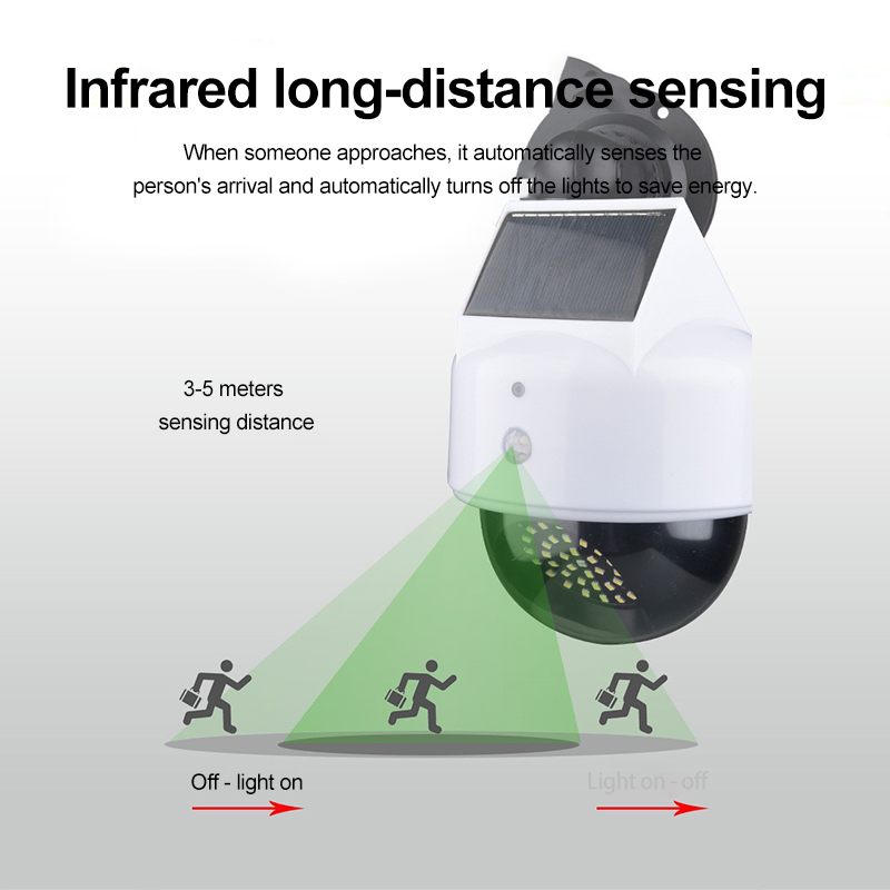 モーションセンサー付きソーラーシミュレーションカメラ,仮想カ - Outdoor Lighting With Motion Sensor のレビューと価格