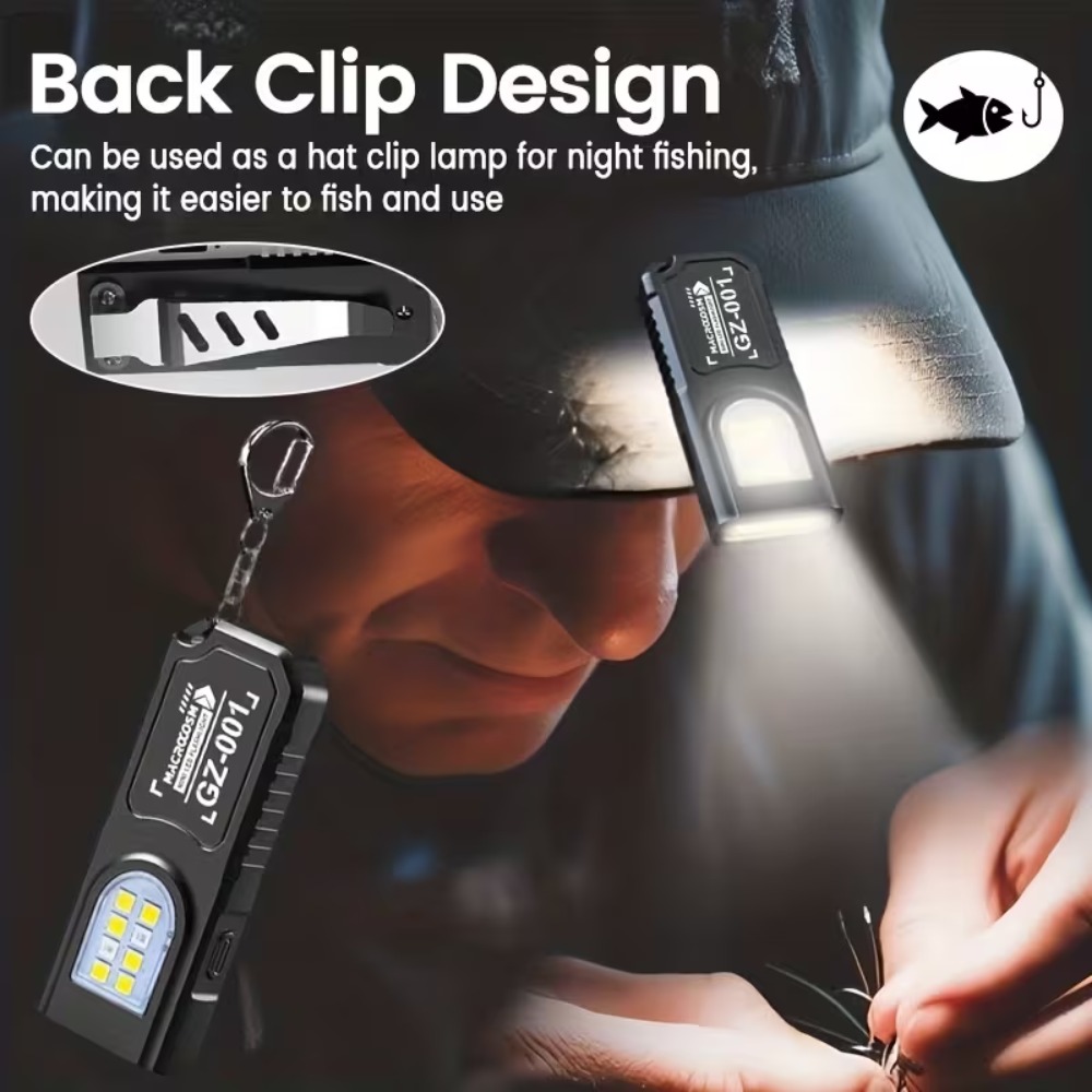 ミニ COB LED キーホルダー懐中電灯 USB 充電式ト - Outdoor Lighting Guide のレビューと価格